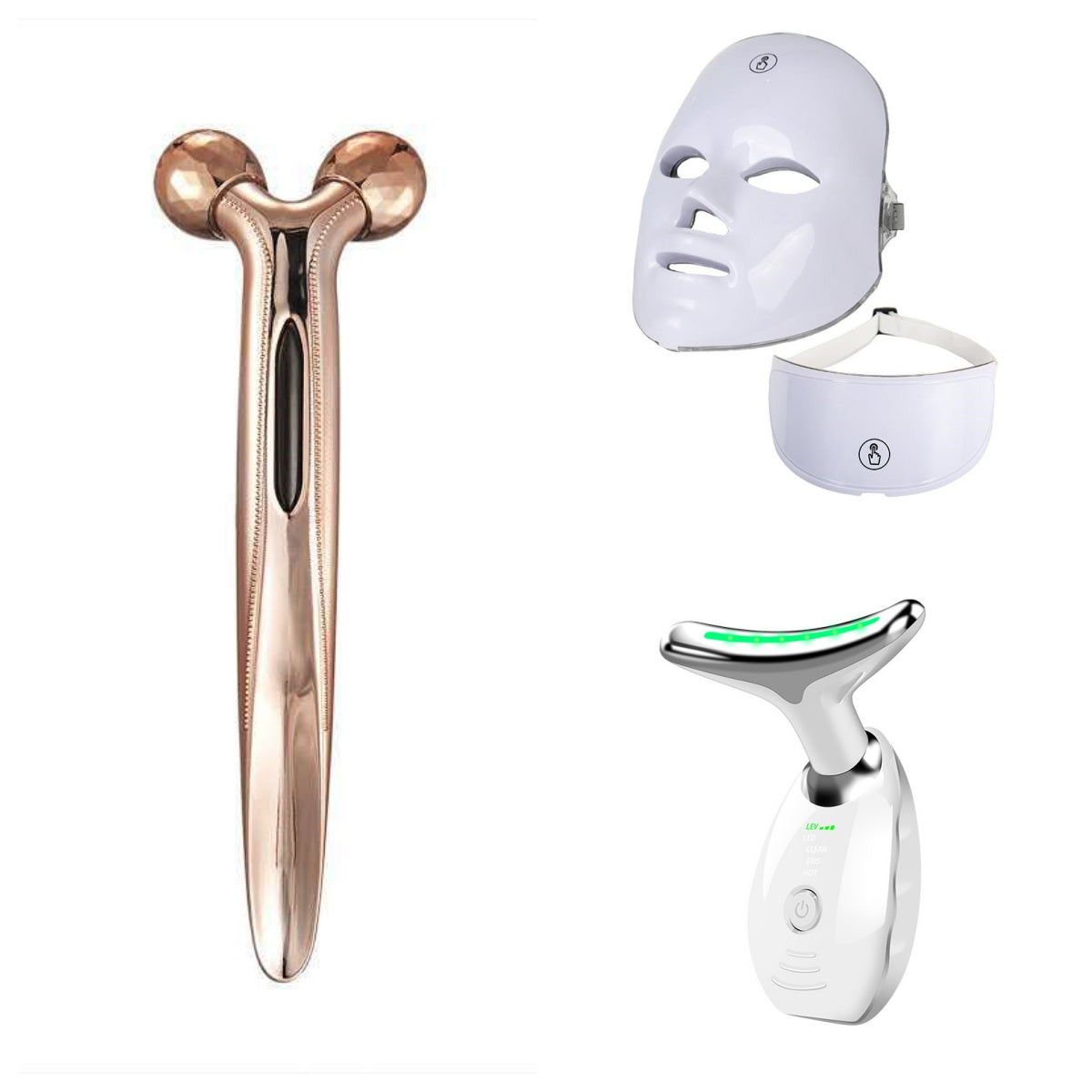Masque LED Visage Multicolore – Appareil de Beauté Photon Rechargeable