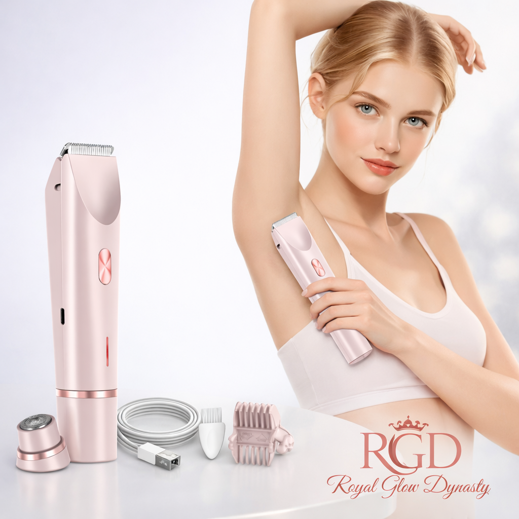 Épilateur Électrique Femme Double Tête – Rechargeable & Lavable