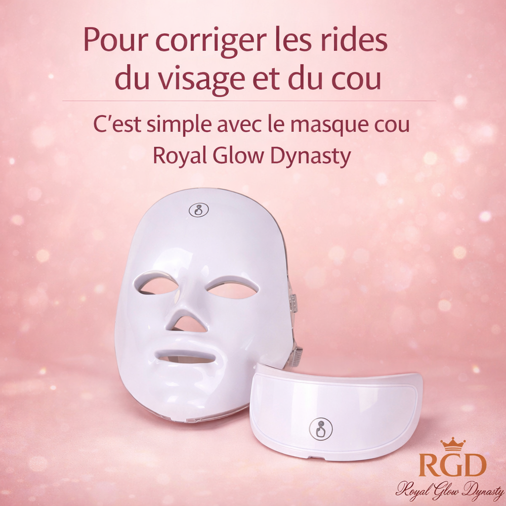 Masque LED Visage Multicolore – Appareil de Beauté Photon Rechargeable